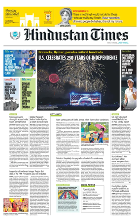Cover of Hindustan Times Thane