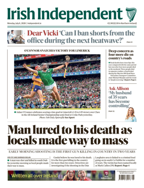 Cover of Irish Independent