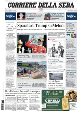 Cover of Corriere della Sera