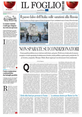 Cover of Il Foglio Quotidiano