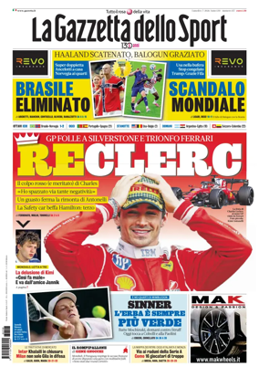 Cover of La Gazzetta dello Sport - Roma