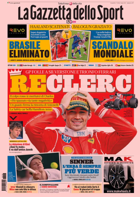 Cover of La Gazzetta dello Sport
