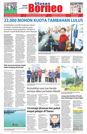 Cover of Utusan Borneo (Sabah)