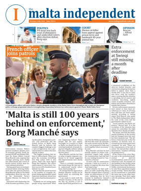 Cover of Malta Independent