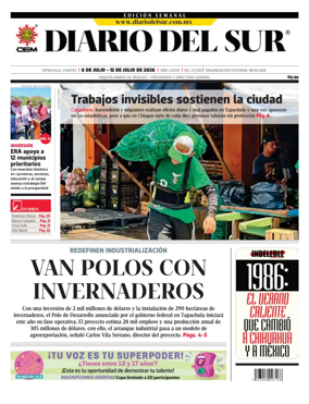 Cover of Diario del Sur