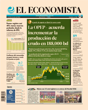 Cover of El Economista (Mexico)