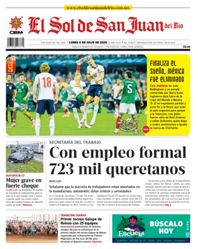 Cover of El Sol de San Juan del Rio