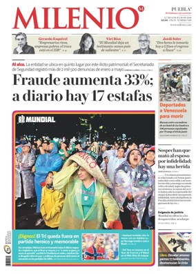 Cover of Milenio Puebla