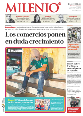 Cover of Milenio Tamaulipas