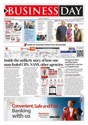 Cover of Business Day (Nigeria)