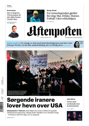 Cover of Aftenposten