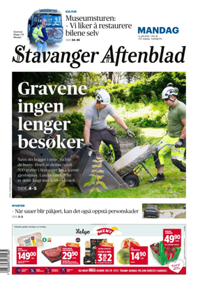 Cover of Stavanger Aftenblad