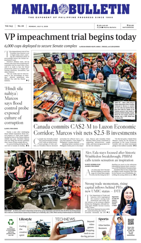 Cover of Manila Bulletin