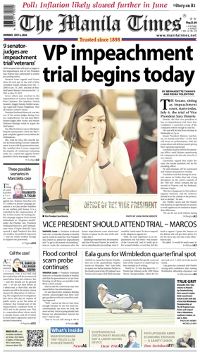 Cover of The Manila Times