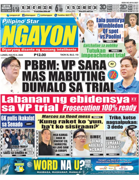 Cover of Pilipino Star Ngayon