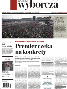 Cover of Gazeta Wyborcza Stoleczna