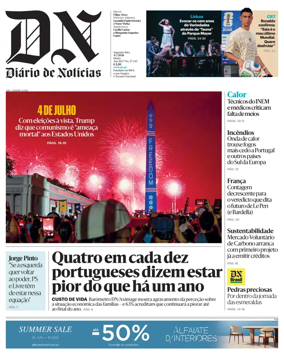 Cover of Diario de Noticias