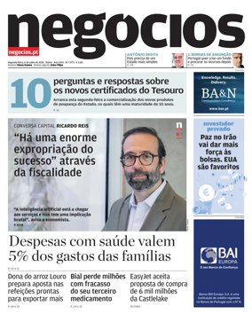 Cover of Jornal de Negocios