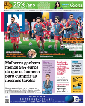 Cover of Jornal de Noticias