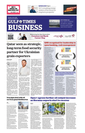 Cover of Gulf Times Business