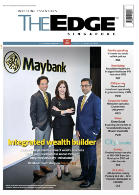 Cover of The Edge Singapore