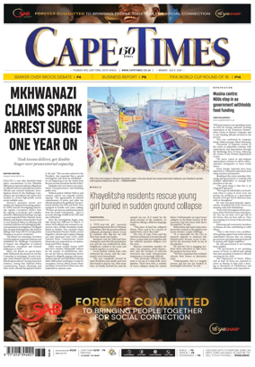 Cover of Cape Times