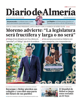 Cover of Diario de Almeria