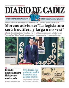 Cover of Diario de Cadiz