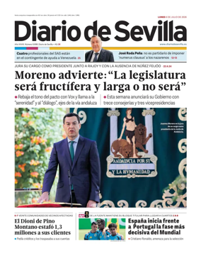 Cover of Diario de Sevilla