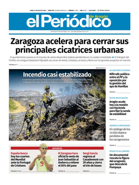 Cover of El Periodico Aragon