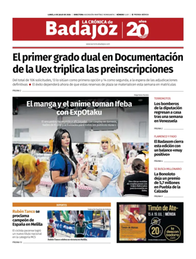 Cover of La Cronica de Badajoz BE