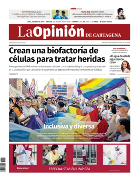 Cover of La Opinion de Murcia (Cartagena)
