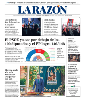 Cover of La Razon (Madrid)