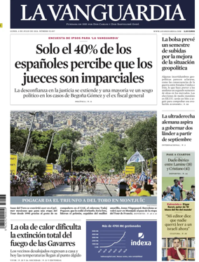 Cover of La Vanguardia (1st Edition)