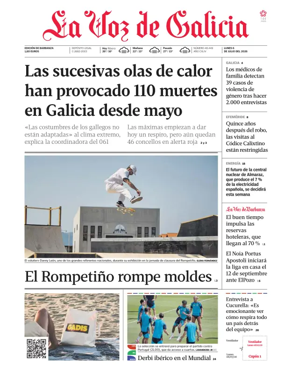 Cover of La Voz de Galicia (Barbanza)