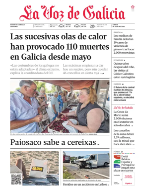 Cover of La Voz de Galicia (Carballo)