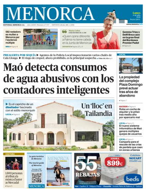 Cover of Menorca Diario Insular