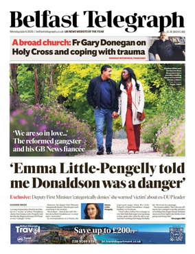 Cover of Belfast Telegraph