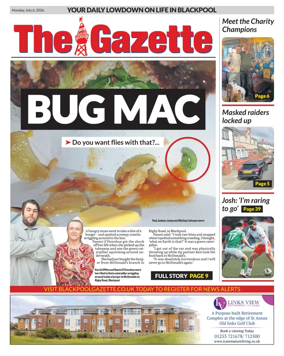 Cover of Blackpool Gazette