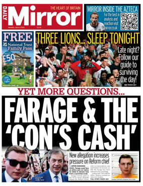 Cover of Daily Mirror