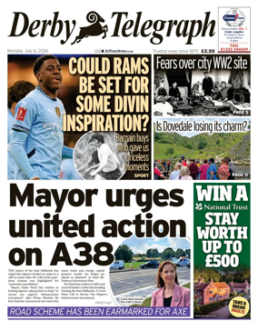 Cover of Derby Telegraph
