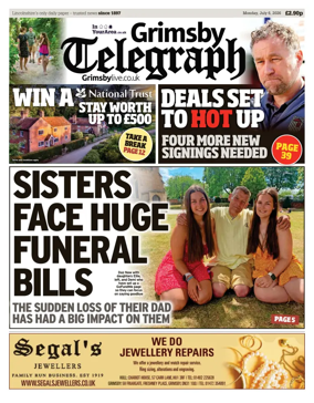 Cover of Grimsby Telegraph