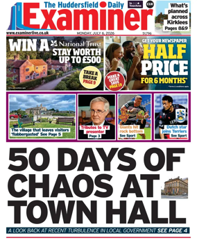 Cover of Huddersfield Daily Examiner