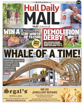Cover of Hull Daily Mail