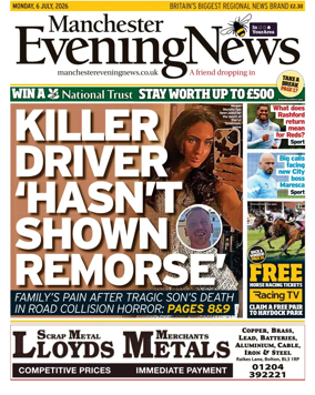 Cover of Manchester Evening News