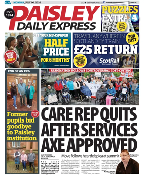 Cover of Paisley Daily Express