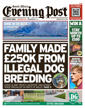 Cover of South Wales Evening Post
