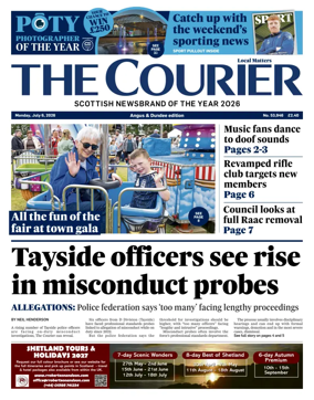 Cover of The Courier & Advertiser (Angus and Dundee)