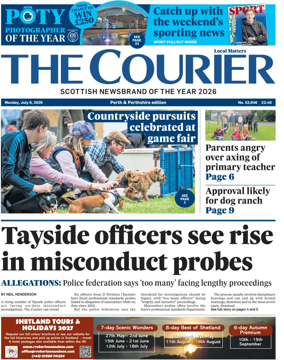 Cover of The Courier & Advertiser (Perth and Perthshire Edition)