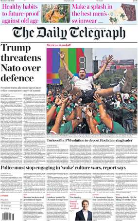 Cover of The Daily Telegraph